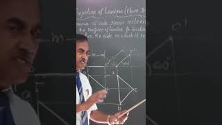 Projection of plane surfaces Triangular lamina Engineering Drawing [upl. by Nahpos]