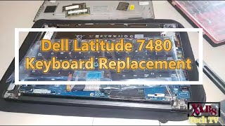 Dell Latitude 7480 Keyboard replacement [upl. by Arayc952]