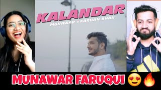 Kalandar  Munawar x Farhan Khan  Prod by Noran Beatz  Official Music Video Reaction [upl. by Leif]