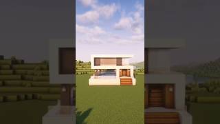 Minecraft Modern 🏠 House Tutorial minecraft shorts builds cinematics timelapse [upl. by Ramu655]