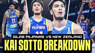 HANEP si Kai Sotto Almost TRIPLE DOUBLE sa Gilas Pilipinas vs New Zealand Kai Sotto Breakdown [upl. by Drawde179]