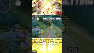 Beatrix Control Settings mlbb mobilelegends mlbbbeatrix [upl. by Terchie313]