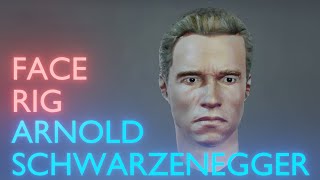 ARNOLD SCHARZNEGHER FACE RIG  BLENDER 282 [upl. by Hillman]