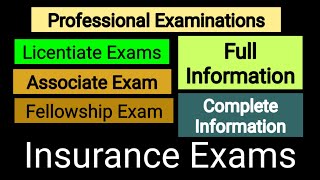 Full complete information about LicentiateAssociatefellow scope Professional exam Insurance exams [upl. by Dunstan342]