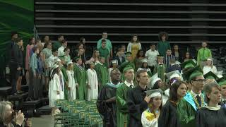 COLOR GUARD AT 2019 WOODBRIDGE SENIOR HIGH SCHOOL GRADUATION [upl. by Renraw]