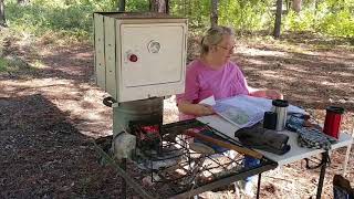 Coleman Stove Oven on EcoZoom Rocket Stove [upl. by Mandeville]