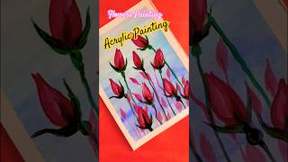 Flowers Acrylic Painting acrylicpainting acrylicpaintingtechniques artwork [upl. by Aidiruy]