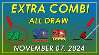 EXTRA COMBI SWERTRES LOTTO EZ2 LOTTO GUIDE NOVEMBER 07 2024Gaming Channel 15K36 [upl. by Erek]