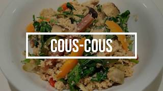 Rezept COUSCOUS CUSCUS mit GEMÜSE und TOFU mediterrane Küche Makrobiotik vegan vegetarisch Hespe [upl. by Whiffen]