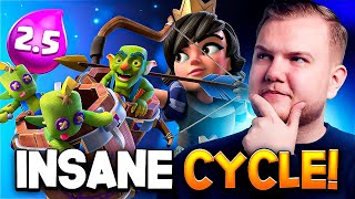 25 FAST LOG BAIT CYCLE DECK IN CLASH ROYALE [upl. by Dripps]