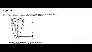 2024 GCE BIOLOGY PAPER 1 Growth and Development in Plants [upl. by Marfe]