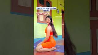 increase your hair growth😱😍hairgrowth hair haircare yoga shorts shortsviral youtube explore [upl. by Ttergram]