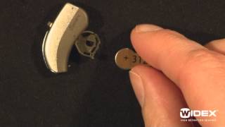 How to change the battery in a BTE hearing aid [upl. by Yddeg71]