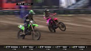 Gajser passes Febvre  MXGP Race 2  MXGP of Lommel 2020 [upl. by Lay]