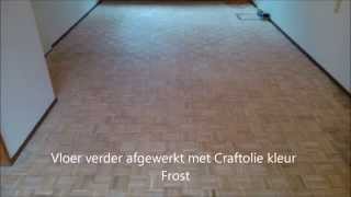 Eiken Mozaik parket schuren afwerken met Nordic Tone en Craft olie kleur Frost [upl. by Roselyn]