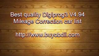 2018 Digiprog 3 V494 Mileage Correction tool support car list [upl. by Talmud]