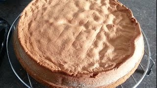 genoise sans gluten Gluten free sponge cakeجنواز بدون جلوتين او غلوتين [upl. by Oecam902]