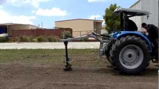 Rear Mounted Post Hole Digger Ram Drill  By Digga Australia [upl. by Natale]