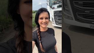 Dziś białym Bydlakiem 🤍🔥 truck black truckergirl [upl. by Phox]