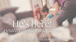 Baby is here Surprise Gender Positive homebirth story unassisted catch [upl. by Yatnohs]