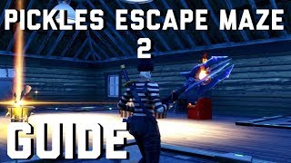 How to complete Pickles Escape Maze 2 Snowed In Fortnite Creative Map [upl. by Nylhtak]