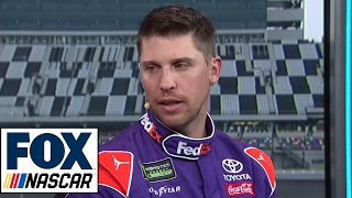 Denny Hamlin Interview at Daytona Media Day  NASCAR RACE HUB [upl. by Oranneg522]