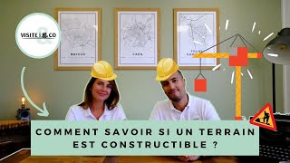 Comment savoir si un terrain est constructible ou non   La minute du propriétaire by Visite amp Co [upl. by Halyk]