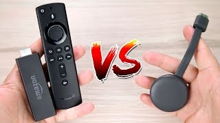 AMAZON FIRE TV STICK VS GOOGLE CHROMECAST 3  QUAL É O MELHOR [upl. by Notserp]