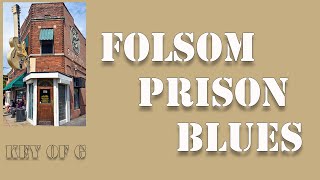 Folsom Prison Blues Acoustic Karaoke  Key of G With Chords [upl. by Atnovart]