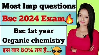 bsc 1st year organic chemistry most important questions for bsc 2024 exam notes pdf knowledge adda [upl. by Kimmie658]