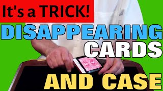 Disappearing Cards and Case Magic Trick  MagicTrickscom [upl. by Ettener]