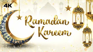 1 Hour Ramadan Kareem 4K Screensaver  Beautiful Islam [upl. by Ahtibbat]