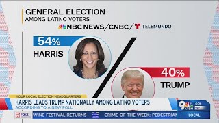 Kamala leads Trump in Latino voters in national poll [upl. by Cortie810]