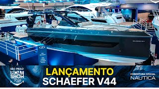 Lançamento Schaefer V44  São Paulo Boat Show 2024  NÁUTICA [upl. by Assilen]