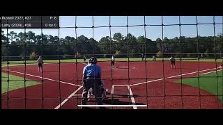 Krislyn Latty 2028 basehit vs SoCal Athletics Marinakis 09 National maruccipatriots [upl. by Nodnol]