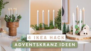 Ikea Hack Adventskranz Ideen 2024 [upl. by Attelrak]