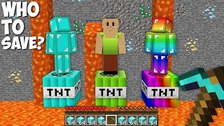 What LIGHT TNT to save HAMOOD HABIBI or DIAMOND MAN or RAINBOW MAN in Minecraft [upl. by Medorra704]