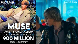 Masterpiece Jimins MUSE Set to Surpass 1 Billion Streams on Spotify [upl. by Yaffit]