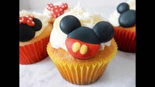 Mickey and Minnie Mouse Royal Icing Decorations for Cupcakes [upl. by Effy813]