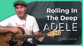 How to play Rolling In The Deep by Adele on the guitar [upl. by Marthena]