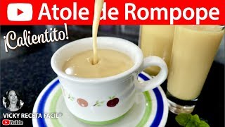 ATOLE DE ROMPOPE  VickyRecetaFacil [upl. by Aisayt]