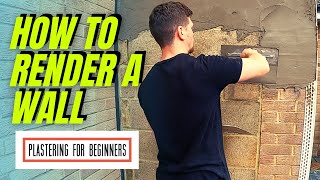 How To Render A Wall  COMPLETE BEGINNERS GUIDEFULL PROCESS [upl. by Ellennoj]