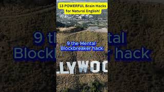 Shorts 13 POWERFUL Brain Hacks for Natural English Speaking english englishlearning [upl. by Irt]