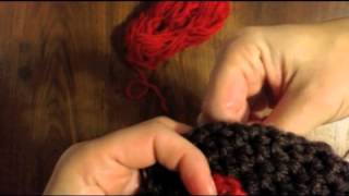 Crochet Tip Making amp Attaching Embellishments Gingerbread Man Hat [upl. by Ocsisnarf]