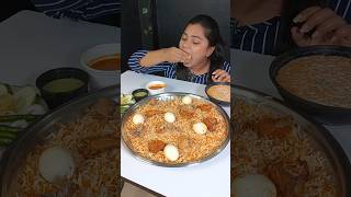 Biggest Thali Chicken Biryani Eating Challenge  Indian Street Food Mukbang shorts foodchallenge [upl. by Kathryne862]