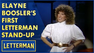 Elayne Booslers First StandUp On quotLate Nightquot  Letterman [upl. by Eelrahs514]