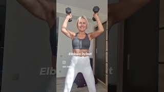 Goodbye flabby arms tonearms fitin50s womenover50  strengthtrainig fit50 [upl. by Grissel]