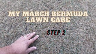 March bermuda lawn schedule Step 2 [upl. by Hiro]