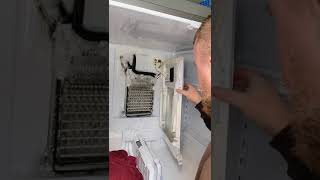 Samsung refrigerator evaporator fan noise icing up not maintaining a safe temperature fix attempt [upl. by Sivek]