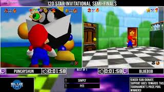 Puncayshun vs Bluebob  SemiFinal  GSA 120 Star Invitational 2018  Super Mario 64 [upl. by Reivad]